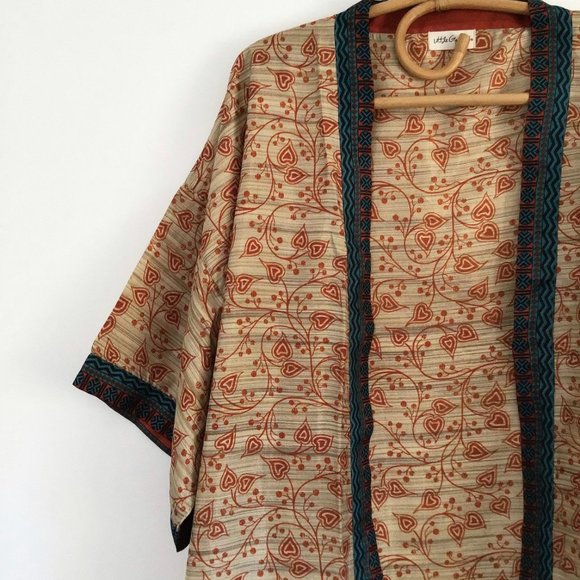 Gypsy Boho Sari Duster OOAK - Picture 7 of 9